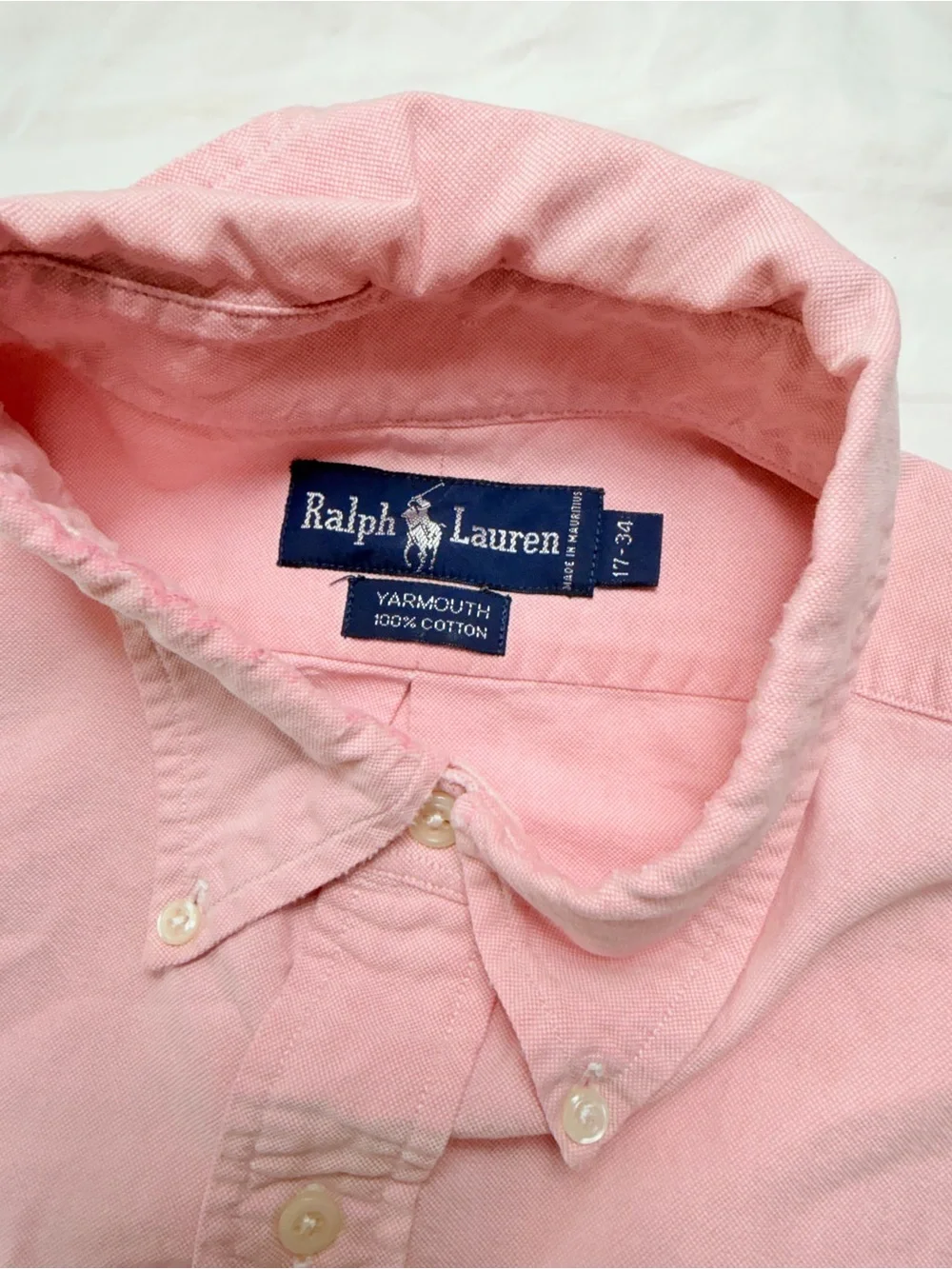 Polo by Ralph Lauren Light Pink Oxford Button-Down Shirt